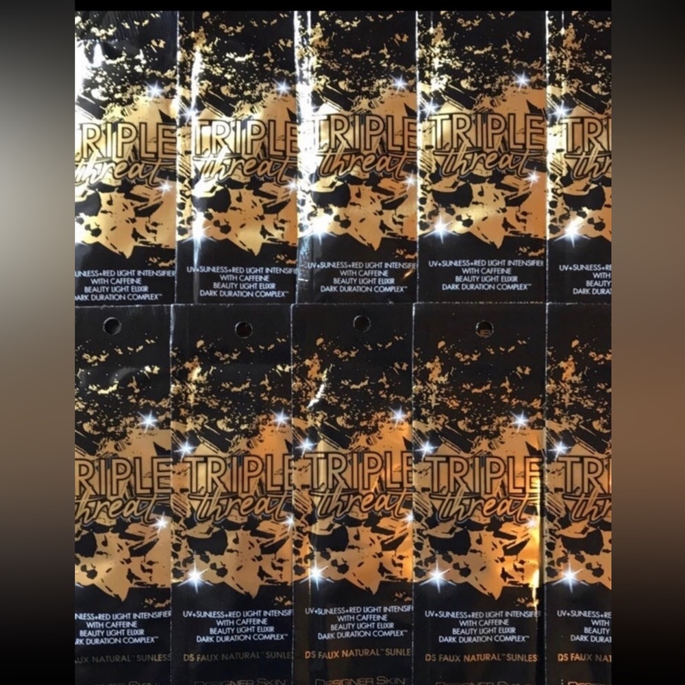 10x Designer Skin Triple Threat Tanning Lotion Packets